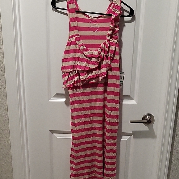 INC International Concepts Dresses & Skirts - INC International Concepts Pink and Cream Striped Dress